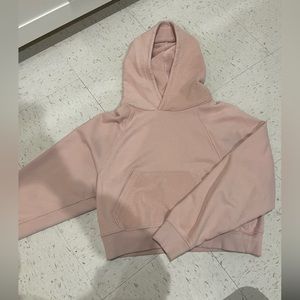 Aerie Pink Crop Hoodie